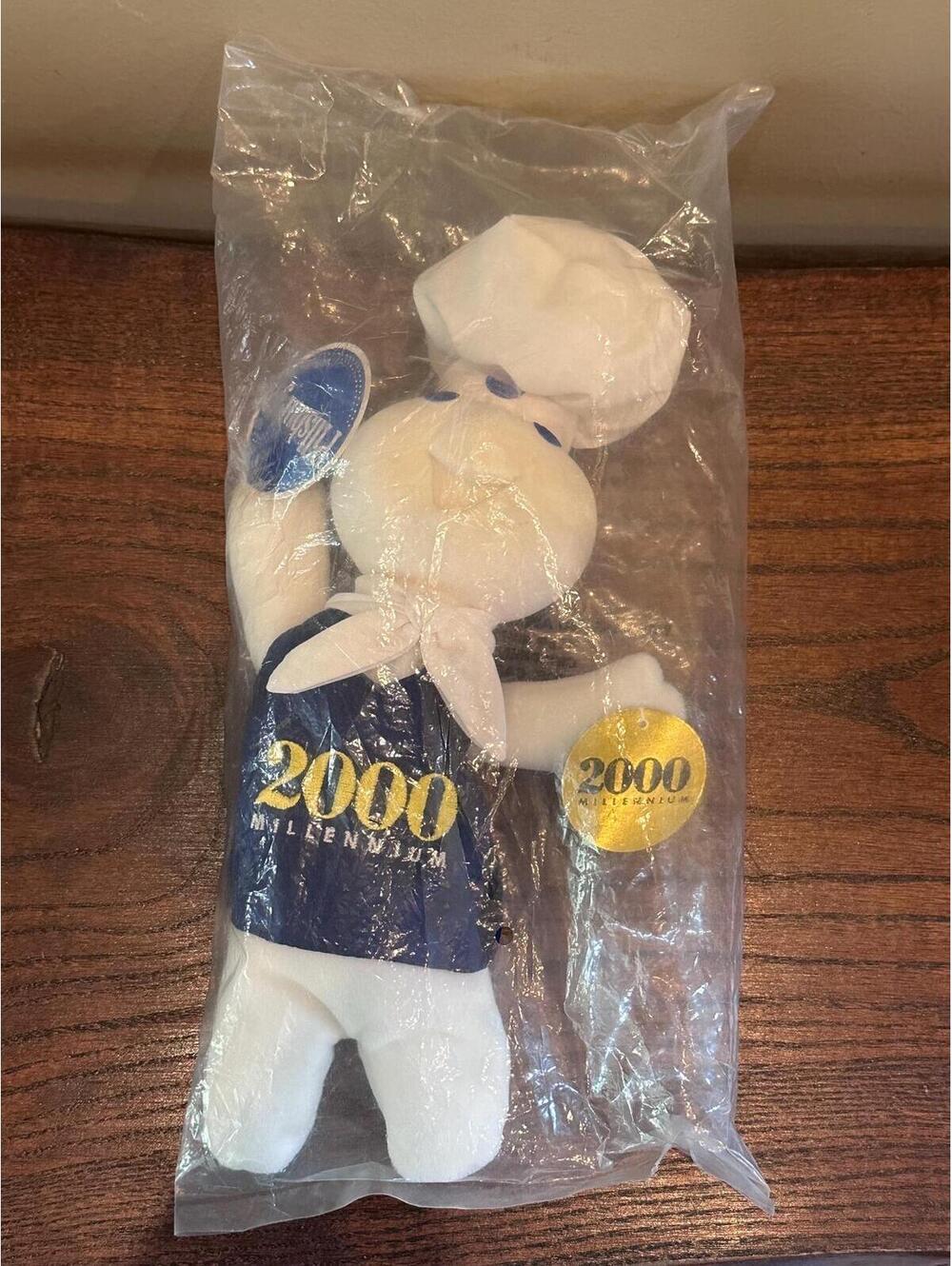 Vintage Pillsbury Doughboy Plush Doll Commemorating 2000 Millennium NIP